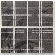 細工格子をすかして見れば2016 / Behind the Latticed Window 2016 | 
	混合和紙（白峰）墨　牛皮和膠

	62 x 126 cm 2016
	Japanese paper sumi Nikawa
